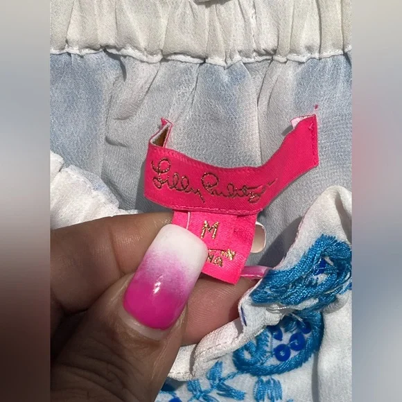 Lily Pulitzer Alva Top Baha Blue Paisley